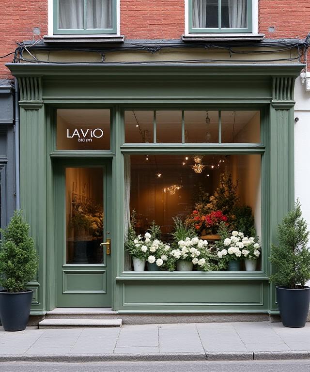 Lava Bloom butiksfacade i Sankt Peders Stræde, København